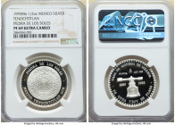 Estados Unidos silver Proof "Tenochtitlan - Piedra de los Soles" Medal (1/2 oz) 1993-Mo PR69 Ultra Cameo NGC, Mexico City mint, KM-Unl. 

HID098012420...