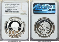 Estados Unidos silver Proof "Mexico's Armed Forces - 100th Anniversary" Medal (1 oz) 2013-Mo PR70 Ultra Cameo NGC, Mexico City mint, KM-Unl. 

HID0980...