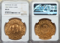 Republic gold "Monnaie de Luxe" 500 Kurush 1962 MS64 NGC, Istanbul mint, KM874. Mintage: 1,228. 

HID09801242017

© 2022 Heritage Auctions | All Right...
