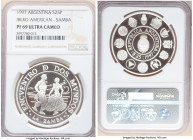 13-Piece Certified silver "Iberoamericana - Traditional Dances" Proof Set 1997 PR69 Ultra Cameo NGC, Mexico City mint. The third set in this Iberoamer...