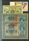 (1902ca). Set of 3 banknotes from Germany and 1 banknote from Portugal. MBC/BC. TO EXAMINE.