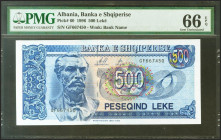 ALBANIA. 500 Lekë. 1996. (Pick: 60). PMG66EPQ.