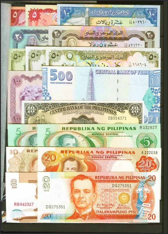 Set of 43 Asia banknotes of different issues, all of them UNC/AUNC.