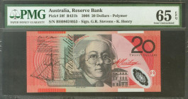 AUSTRALIA. 20 Dollars. 2008. Serie BH. (Pick: 59f). Uncirculated. PMG65EPQ.