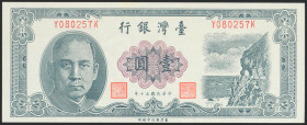 CHINA (TAIWAN). 1 Yuan. 1961. Bank of Taiwan. (Pick: 1971b). Uncirculated.