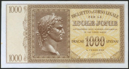 GREECE. Isole Jonie. 1000 Drachmai. 1941. (Pick: M17). Minor rust stains. Uncirculated.