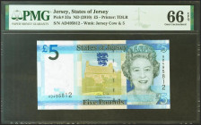 JERSEY. 5 Pounds. 2010. (Pick: 33a). PMG66EPQ.