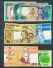 Set of 11 banknotes from Portugal and West Africa in various qualities, issued in 1957, Portugal (10) and West Africa (1). EBC/SC. TO EXAMINE.