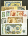 Set of 18 foreign banknotes from different countries and in various qualities. TO EXAMINE.