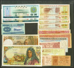 Set of 19 foreign banknotes from different countries and in different qualities. TO EXAMINE.