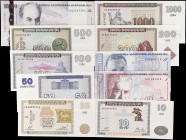 ARMENIA. Lot of (10). Mixed Banks. 10 to 10,000 Dram, 1993-2003. P-Various. Uncirculated.
Included in this lot are P-33, 34, 41, 42, 35, 36a, 37a, 38...