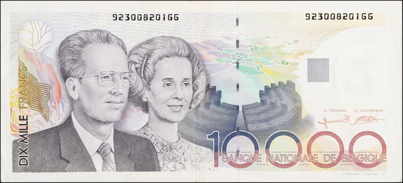 BELGIUM. Banque Nationale de Belgique. 10,000 Francs, ND (1992-98). P-146. Very ...