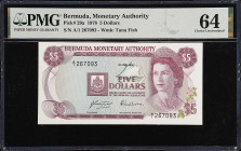 BERMUDA. Bermuda Monetary Authority. 5 Dollars, 1978. P-29a. PMG Choice Uncirculated 64.
Estimate: $75.00-$100.00