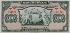 BRAZIL. Banco do Cafe. 100 Mil Reis, 1890. P-S541r. Remainder. About Uncirculated.
Estimate: $50.00-$100.00