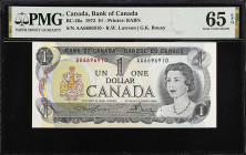 CANADA. Lot of (4). Bank of Canada. 1 Dollar, 1973. P-BC-46a. Consecutive. PMG Gem Uncirculated 65 EPQ to Superb Gem Unc 67 EPQ.
Estimate: $75.00-$10...