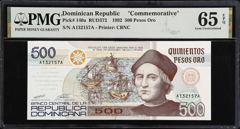 DOMINICAN REPUBLIC. Banco Central de la Republica Dominicana. 500 Pesos Oro, 199...