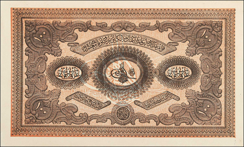 TURKEY. Banque Imperiale Ottomane. 100 Kurus, 1877. P-53b. About Uncirculated.
...