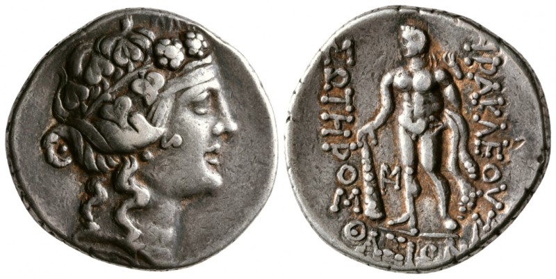 Thrace. Thasos, 148-90/80 BC. AR Tetradrachm.(15.5 g, 28.9 mm)
Head of Dionysos...