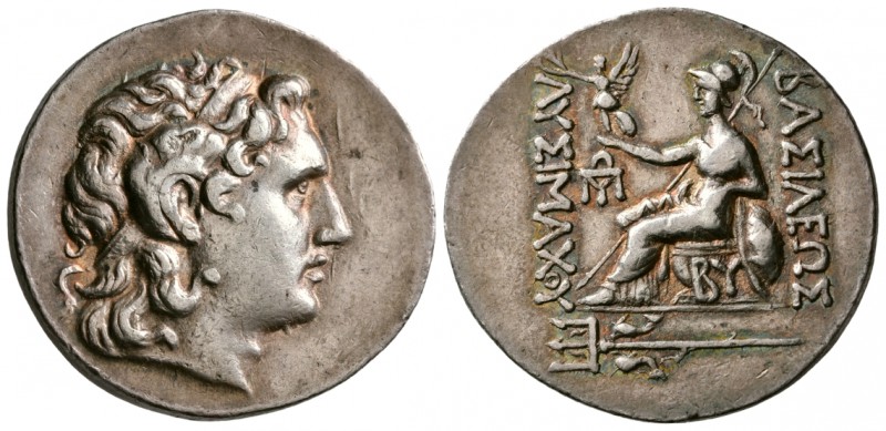Thrace. Byzantion, 2nd century BC. AR Tetradrachm.(17.1 g, 32.16 mm)
 Diademed ...