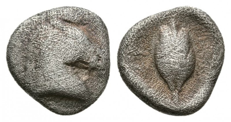 Thessaly, Thessalian League, 470-460 BC. AR Obol. (0.7g,9.5mm)
 Head and neck o...