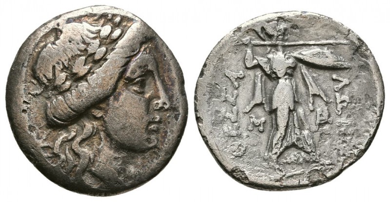THESSALY, Thessalian League. Mid-late 2nd century BC. AR Drachm (3.50g 9.2mm). ...