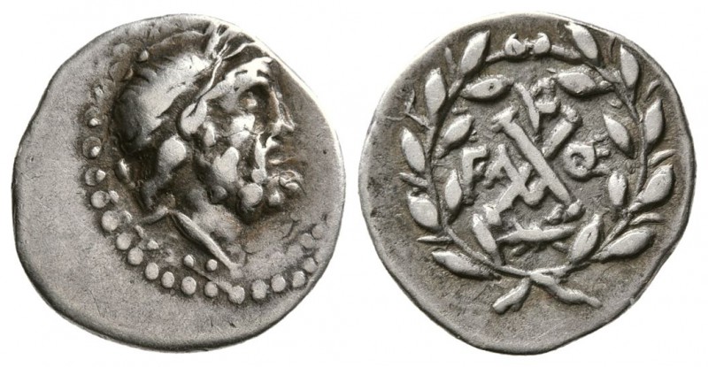 Achaia, Achaian League. Elis. Circa 86-50 BC. Triobol – Hemidrachm (2.35 g, 16.2...
