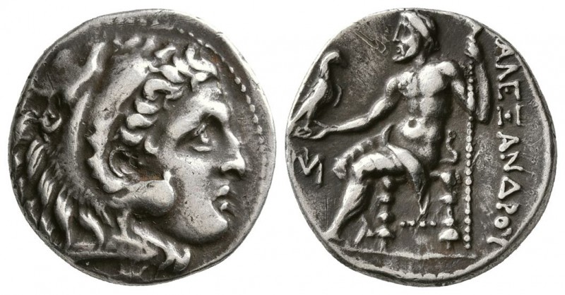 Ionia, Miletos.Circa 295-275 BC. AR Drachm (4.2 g, 18.50 mm)
 In the name and t...