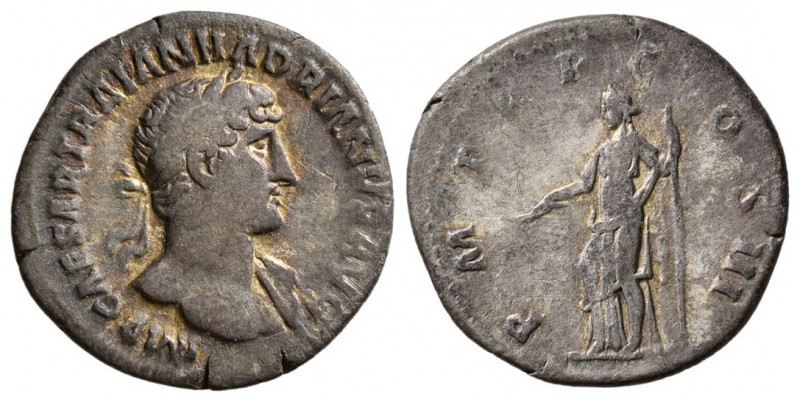 Hadrian, AD.117-138. AR Denarius, (2.60 g, 18.45 mm)
 IMP CAESAR TRAIAN HADRIAN...