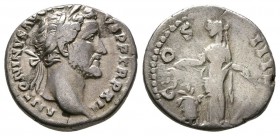 Antoninus Pius, AD. 138-161. AR Denarius (3.20 g, 17.10 mm) Rome, AD. 148-149. 
 ANTONINVS AVG PIVS P P TR P XII, laureate head of Antoninus right / ...