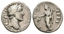 Antoninus Pius, AD. 138-161. AR Denarius (3.20 g, 17.88 mm)
 Rome AD. 151-152. 
 ANTONINVSAVGPIVSPPTRPXV - Laureate head right/
 COSIIII - Annona s...