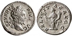 Septimius Severus. AD. 193-211. AR Denarius. (3.90 g, 18.50mm)
 Rome.
 SEVERVS PIVS AVG. Laureate head right./
 FELICITAS AVGG. Felicitas standing ...