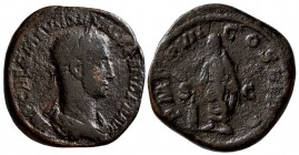 Severus Alexandr. AD 222-235. AE Sestertius. (21.60 g, 29.60 mm)
 Struck 228 AD. 
 Laureate, draped and cuirassed bust right, seen from behind./
 S...