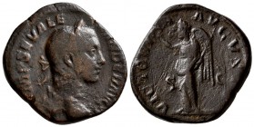 Severus Alexandr. AD 222-235. AE AS. (15.40 g, 29.69 mm)
 IMP SEV ALEXANDER AVG, laureate head right./
 VICTORIA AVGVSTI, S-C, Victory standing left...