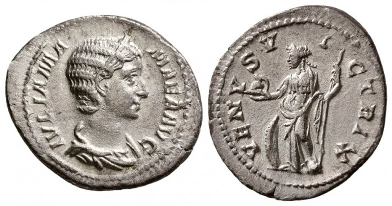 Julia Mamaea. AD. 222-235. AR Denarius (3 g, 19.03 mm). 
 Rome, under Severus A...