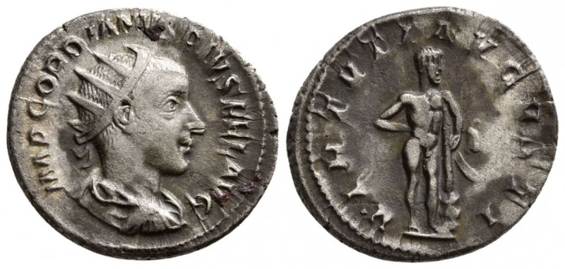 Gordian III. AD 238-244. AR Antoninianus, (4 g, 20.58 mm)
 IMP GORDIANVS PIVS F...