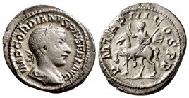 Gordian III. AD 238-244. AR Denarius (3.50 g, 19.86 mm)
 Rome.
 IMP GORDIANVS PIVS FEL AVG, Laureate, draped and cuirassed bust of Gordian right./
...