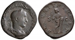 Gordian III. AD 238-244. AE Sestertius (20.40 g, 31.09 mm)
 IMP GORDIANVS PIVS FEL AVG,laureate, draped, and cuirassed bust right / 
 SECVRIT PERPET...