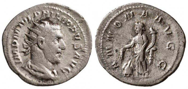 Philip I. AD 244-249. AR Antonianus.(3.60 g, 22.07 mm)
 IMP M IVL PHILIPPVS AVG...