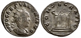 Divus Valerian II. Died AD 258. BI Antoninianus (2.6 g, 19.42 mm). 
 Consecration issue. Rome mint. 2nd-5th emissions of Gallienus, AD 255/6-257. 
 ...