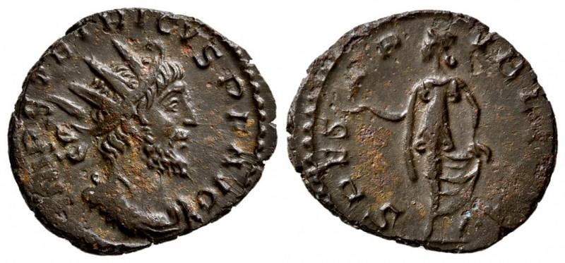 Tetricus I. AD 271-274. AE Antoninianus.( 2.70 g, 19.70 mm)
 IMP C TETRICVS PF ...