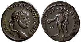 Maximianus. AD 286-305. AE Antonianus. (4.6 g, 21.30 mm)
 IMP C VAL MAXIMIANVS AVG Radiate, draped and cuirassed bust of Maximian to right./
 HERCVL...