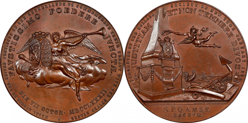 "1905" Treaty of Commerce Between Holland and the United States Medal. Holland S...