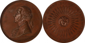 (1902) Grand Lodge of Pennsylvania Medal. Baker O-297. Bronze. MS-65 BN (NGC).
52 mm.