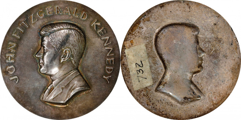 1961 John F. Kennedy Inaugural Medal. Obverse Shell. By Paul Manship. As Dusterb...