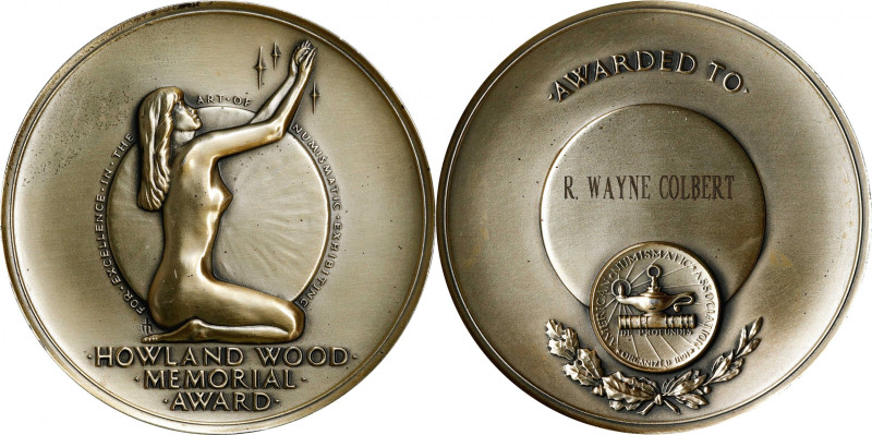 1984 American Numismatic Society Howland Wood Memorial Award Medal. Struck by Me...