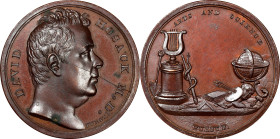 Undated Dr. David Hosack Medal. By Moritz Furst. Julian PE-15. Bronze. Mint State, Spots.
34 mm.