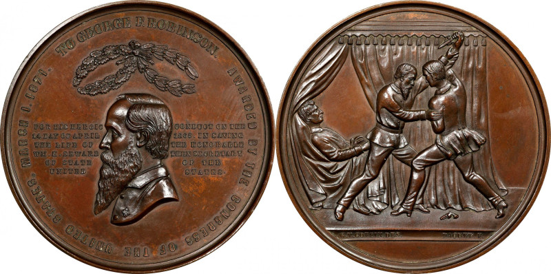 "1871" (1873) George F. Robinson Medal. By Anthony C. Paquet. Julian PE-27. Bron...