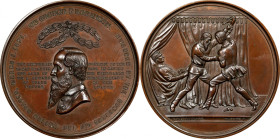 "1871" (1873) George F. Robinson Medal. By Anthony C. Paquet. Julian PE-27. Bronze. Mint State.
77 mm.