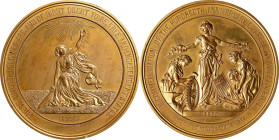 1876 United States Centennial Medal. By William Barber. Julian CM-11. Gilt Copper. Mint State.
57 mm.
Lyman H. Low envelope and Harlan J. Berk, Ltd....