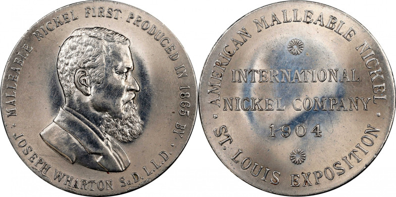 1904 Louisiana Purchase Exposition. International Nickel Co. Dollar. HK-323. Rar...